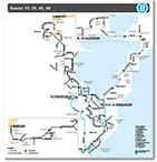 Bateau Bay Square Route Map Thumbnail